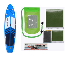 Zestaw Naprawczy Klej Dr. Boat Zielony + Łatka PVC + Siatka wzmacniająca + Pudełko na klej