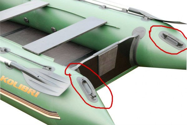 Inflatable boat handle / carrying handle