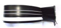 Fender strip 90mm black and white