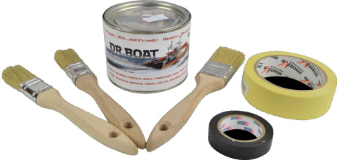 2in1 DR.BOAT adhesive 330g + 3 brushes and 2 tapes 2in1 DR.BOAT adhesive 330g + 3 brushes and 2 tapes