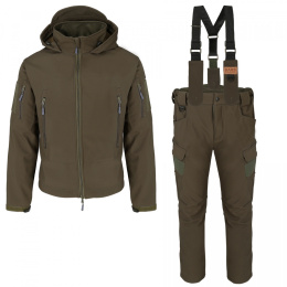 Spring and Autumn set BARS A DEWSPO OLIVE: jacket + pants, waterproof breathable , -1° C to 15° C