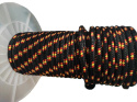 Lina kotwicy Czarno Żółta łodzi pontonu mocna 12 mm 10 m