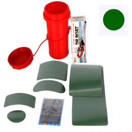 Zestaw Naprawczy Klej Dr. Boat + Łatki PVC + Siatka + Pudełko na klej CZARNY Do Pontonu do Deski SUP