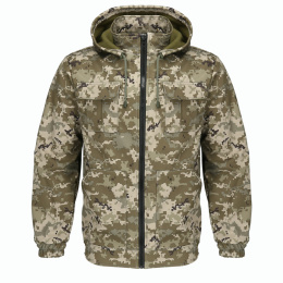 Spring and Autumn set BARS Softshell PIXEL ECO: jacket + pants, waterproof breathable , -1° C to 15° C