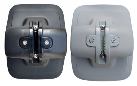 Rolka kotwiczna duża dla pontonu lodzi RIB knaga Szara