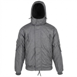 Zimní Sada BARS Šedý melír Bunda + Kalhoty S Náprsenkou Rip-Stop do -25 ° C