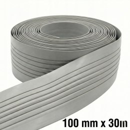 30m x Listwa ochronna PVC szara 100 mm do pontonu SUP kajaku elastyczna