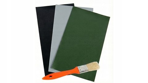 KLEJ PU-312 100ml+3 DUŻE ŁATY ZESTAW NAPRAWCZY PONTON PLANDEKA BASEN NAMIOT