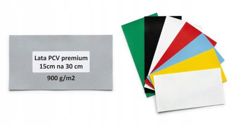 Łata PCV wybor koloru 15x30 cm do naprawy pontonu basenu materaca plandeki