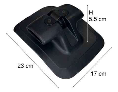 Rolka kotwiczna duża z knagą DO PONTONU PVC/ RIB - SZARA