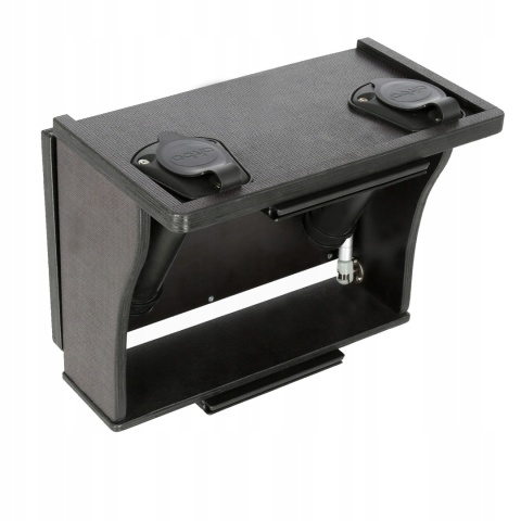 Stolik składany do pontonu z uchwytem na 2 wędki