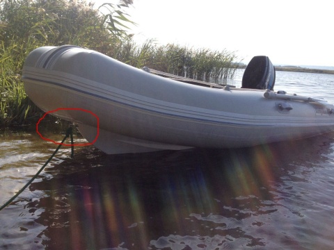 Uchwyt cumowniczy/zaczep linki do pontonu