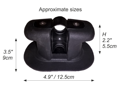Anchor Roller, Rope Joint With Cable For Pontoon Or Boat Black