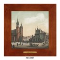 Unikatowy obraz ceramiczny w drewnianej ramie - Polska w dawnych latach