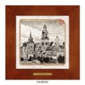 Unikatowy obraz ceramiczny w drewnianej ramie - Polska w dawnych latach