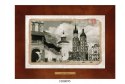 Unikatowy obraz ceramiczny w drewnianej ramie - Polska w dawnych latach