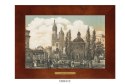 Unikatowy obraz ceramiczny w drewnianej ramie - Polska w dawnych latach