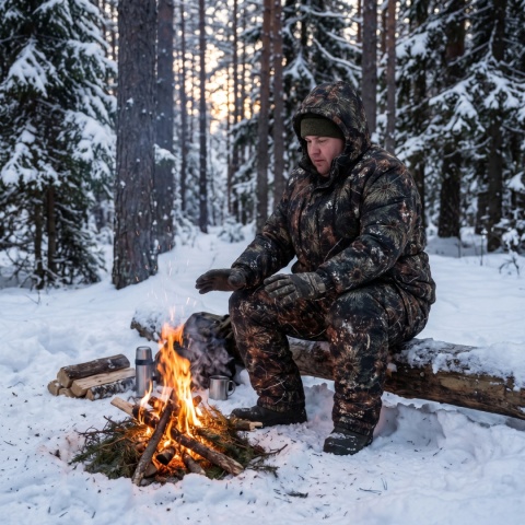 Komplet zimowy BARS LAS SOSNOWY Wodoodporny na QUAD -25°C r. L