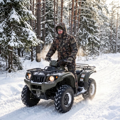Komplet zimowy BARS LAS SOSNOWY Wodoodporny na QUAD -25°C r. L