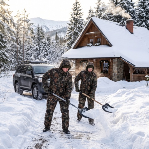 Komplet zimowy BARS LAS SOSNOWY Wodoodporny na QUAD -25°C r. L