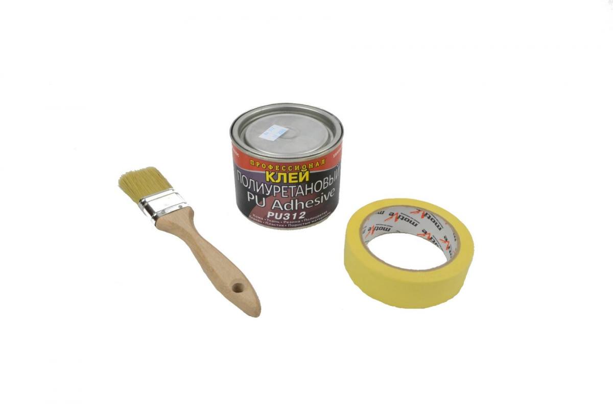 Professional glue 330g can + brush and tape Professional glue 330g can + brush and tape