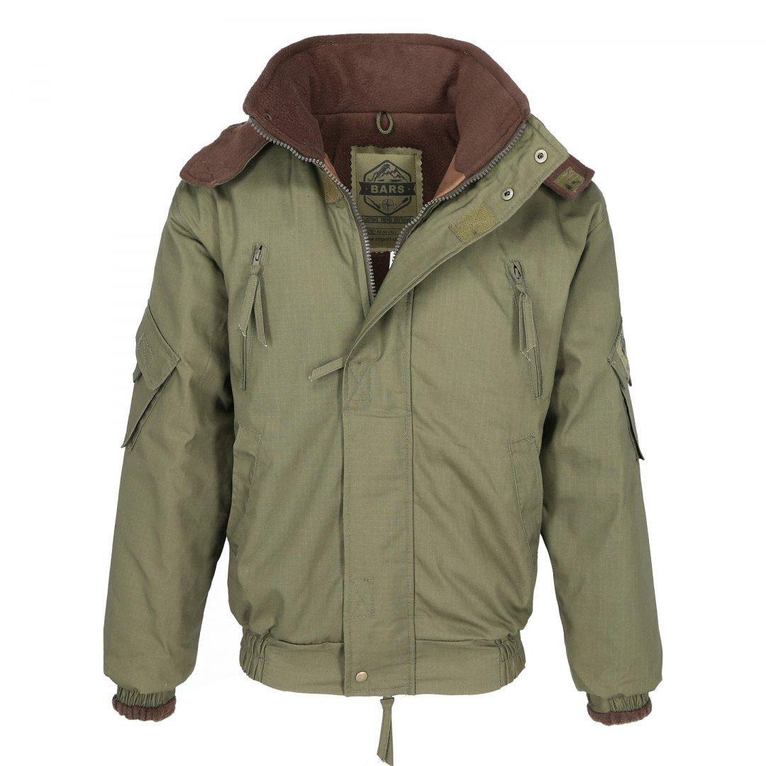 Winter set BARS OLIVE: jacket + bib overall Rip-Stop, up to -25° C