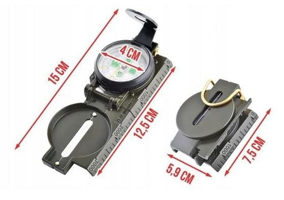 Military aluminum survival compass Military aluminum survival compass
