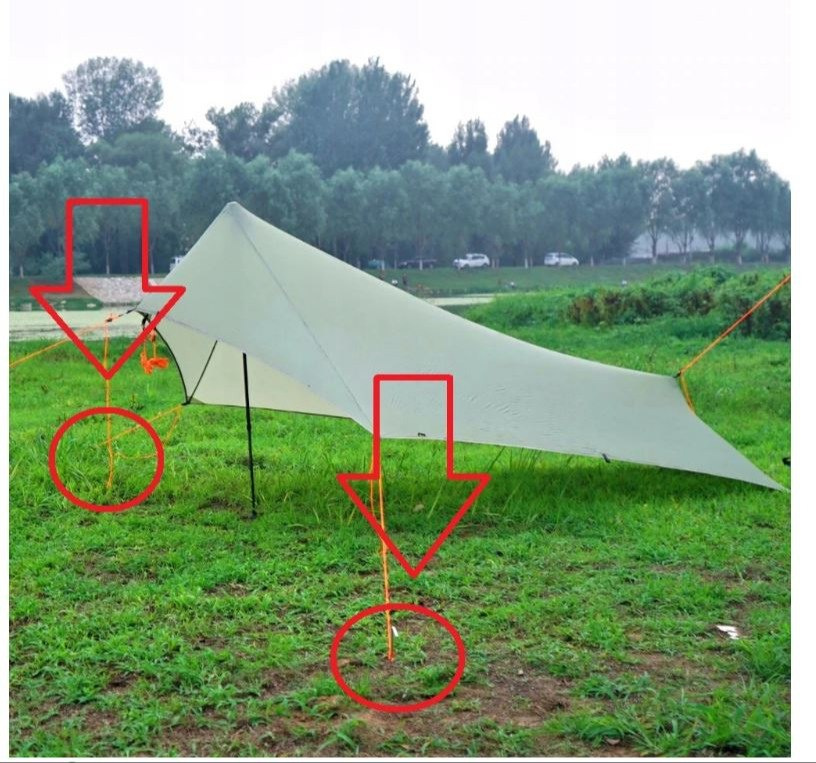 Anchor fixing the drill bit to the umbrella of the tent tarpaulin Anchor fixing the drill bit to the umbrella of the tent tarpaulin