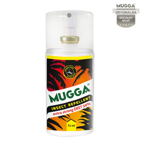 Mugga Spray STRONG 50% DEET na komary i kleszcze 75ml Mugga Spray STRONG 50% DEET na komary i kleszcze 75ml