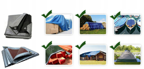 Plandeka zielona namiot 3x5 survival wodoodporna Plandeka zielona namiot 3x5 survival wodoodporna