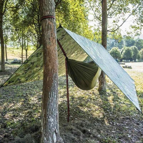 Plandeka zielona namiot 3x5 survival wodoodporna Plandeka zielona namiot 3x5 survival wodoodporna
