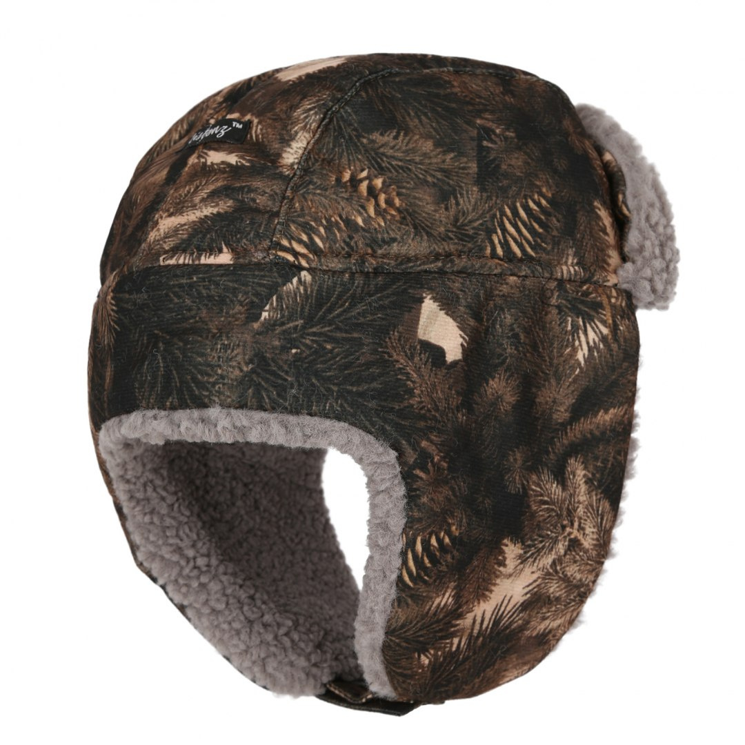 Winter hunting Uszatka cap, camouflage FOREST