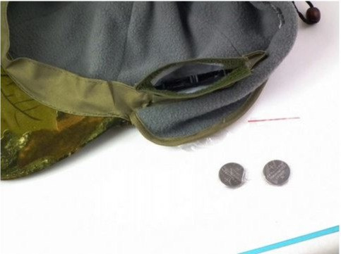 Cap With Led Flashlight Camouflage Forest Adjustable Velcro Cap With Led Flashlight Camouflage Forest Adjustable Velcro