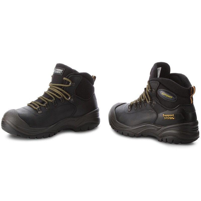 Leather Work Boots GriSport S3 HRO 703LDV16 Black