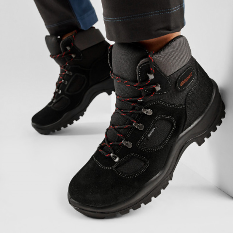 Leather Trekking Shoes Grisport 10626S199G Black Leather Trekking Shoes Grisport 10626S199G Black