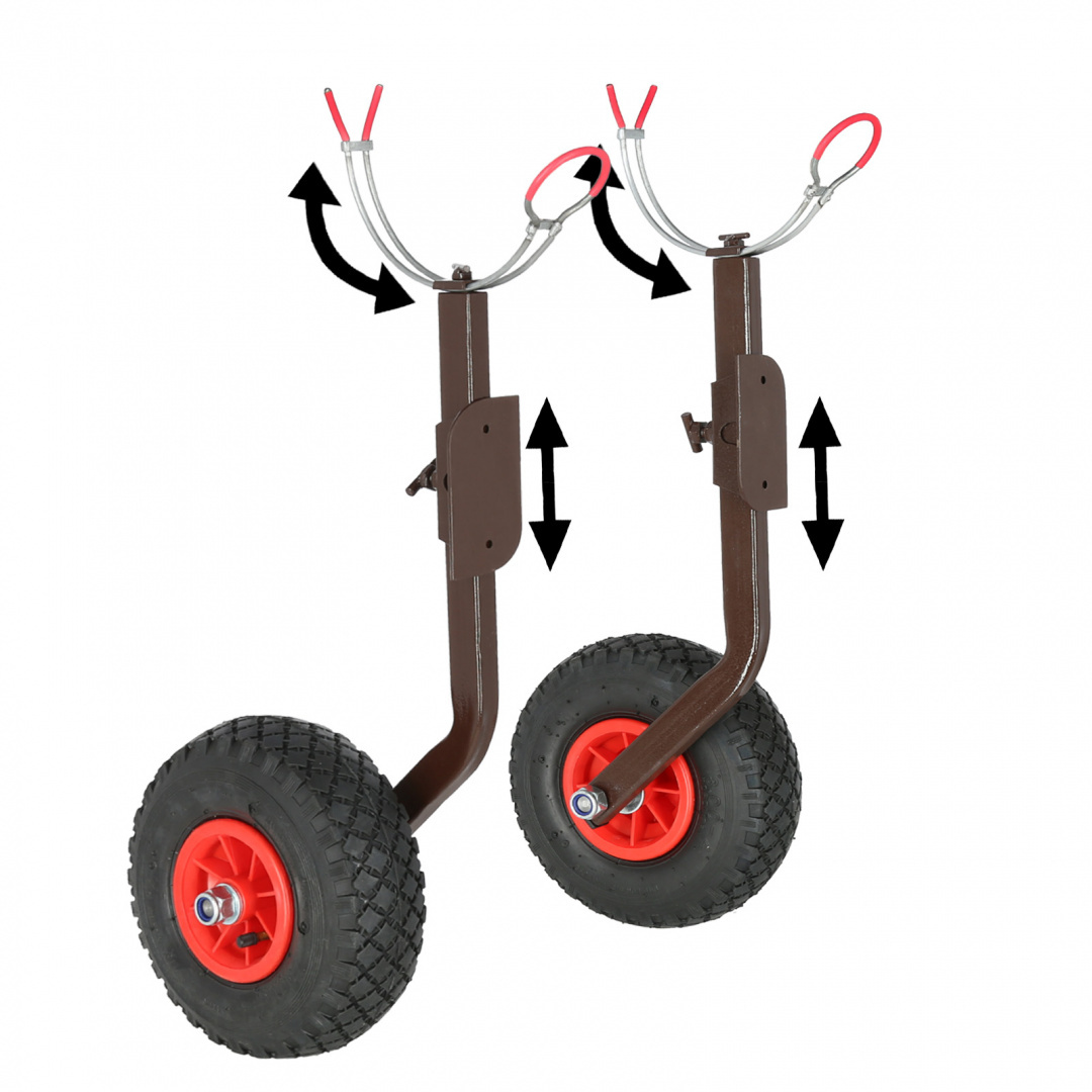 Transport Slip Wheels for the Pontoon with a Rod Holder GL-3UW Transport Slip Wheels for the Pontoon with a Rod Holder GL-3UW