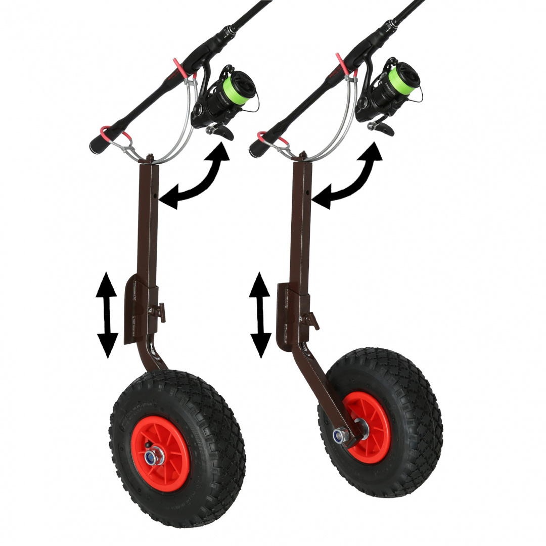 Transport Slip Wheels for the Pontoon with a Rod Holder GL-3UW Transport Slip Wheels for the Pontoon with a Rod Holder GL-3UW