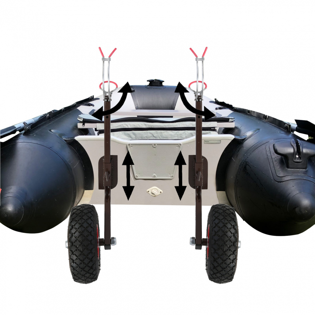 Transport Slip Wheels for the Pontoon with a Rod Holder GL-3UW Transport Slip Wheels for the Pontoon with a Rod Holder GL-3UW