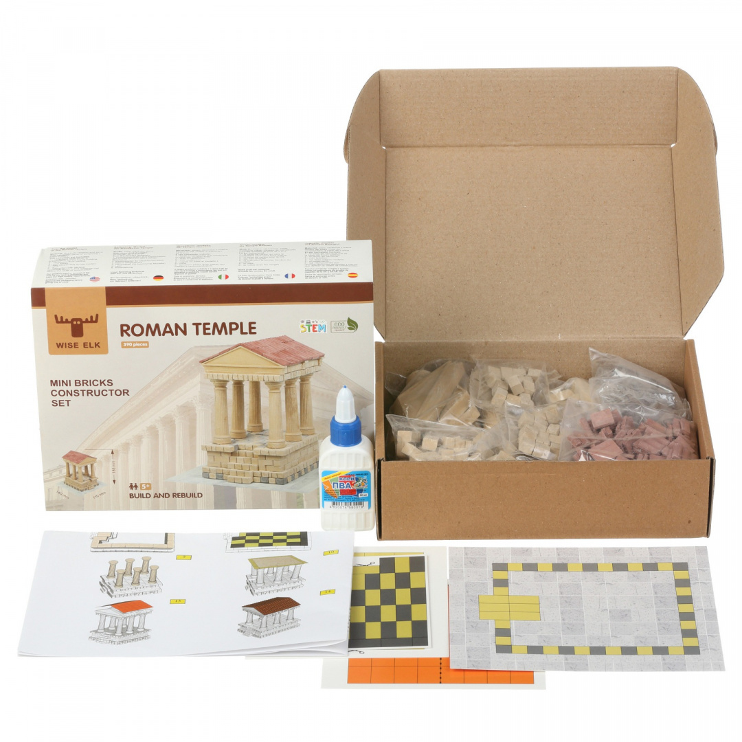 Constructor Set mini brick Roman Temple Constructor Set mini brick Roman Temple