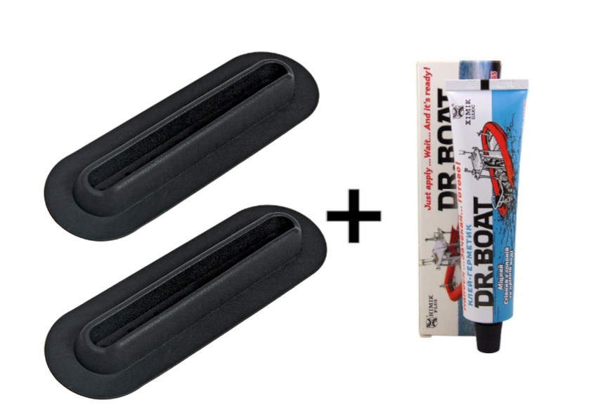 2 x Permanent attachment of the bench to the pontoon + Professional PVC 2in1 adhesive DR.BOAT