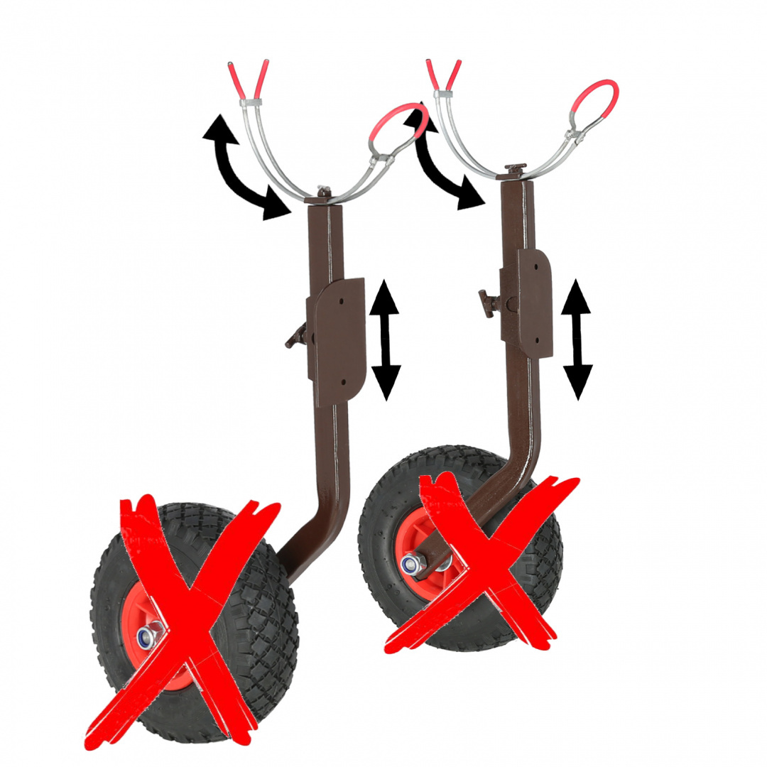 Frame of Transport Slip Wheels for inflatable Boat with Rod Holders GL-3UW Frame of Transport Slip Wheels for inflatable Boat with Rod Holders GL-3UW