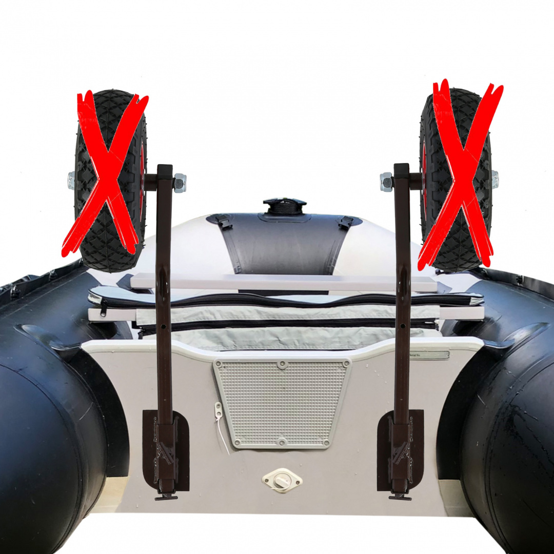 Frame of Transport Slip Wheels for inflatable Boat with Rod Holders GL-3UW Frame of Transport Slip Wheels for inflatable Boat with Rod Holders GL-3UW