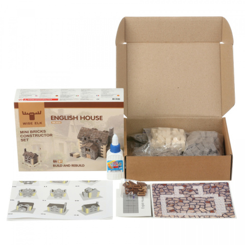 Constructor Set mini brick English House Constructor Set mini brick English House