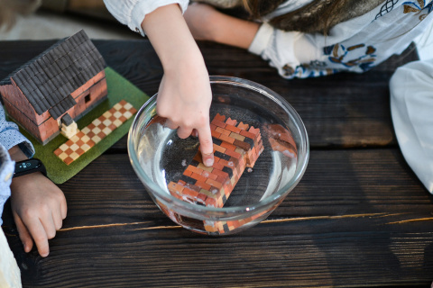 Constructor Set mini brick English House Constructor Set mini brick English House