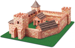 Zestaw Klocki z cegły mini brick Czerwony Zamek