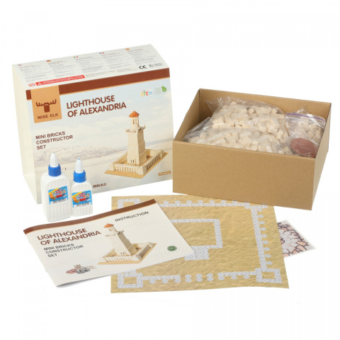 Constructor Set mini brick Lighthouse of Alexandria Constructor Set mini brick Lighthouse of Alexandria