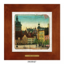 Obrazek Ceramiczny Gdańsk 28x28 cm w Drewnianej Ramce