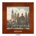 Obrazek Ceramiczny Kraków 18x18 cm w Drewnianej Ramce