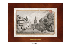 Obrazek Ceramiczny Lublin 38x28 cm w Drewnianej Ramce