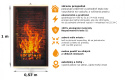 Wall Mounted Infrared TRIO FIREPLACE Heater Heating Panel